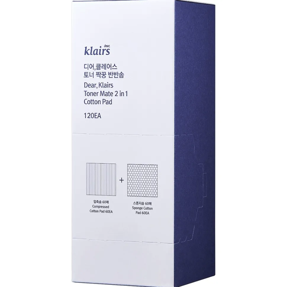 Dear Klairs Toner Mate 2 in 1 Cotton Pad
