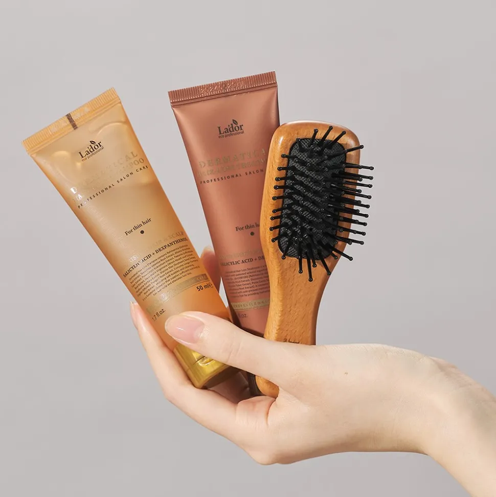 Lador Mini Wooden Paddle Brush