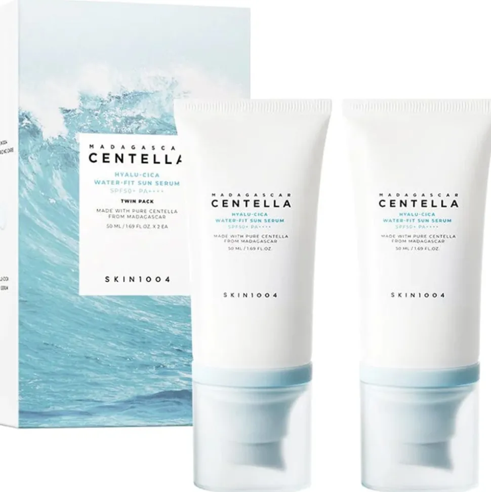 SKIN1004 Madagascar Centella Hyalu-Cica Water-Fit Sun Serum SPF50+ PA++++ Twin Pack